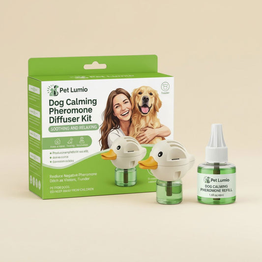 Pet Lumio Dog Calming Diffuser Kit - Starter Pack (1 Diffuser + 2 Refills, 60 Day Supply)