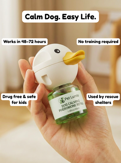 Pet Lumio Dog Calming Diffuser Kit - Starter Pack (1 Diffuser + 2 Refills, 60 Day Supply)