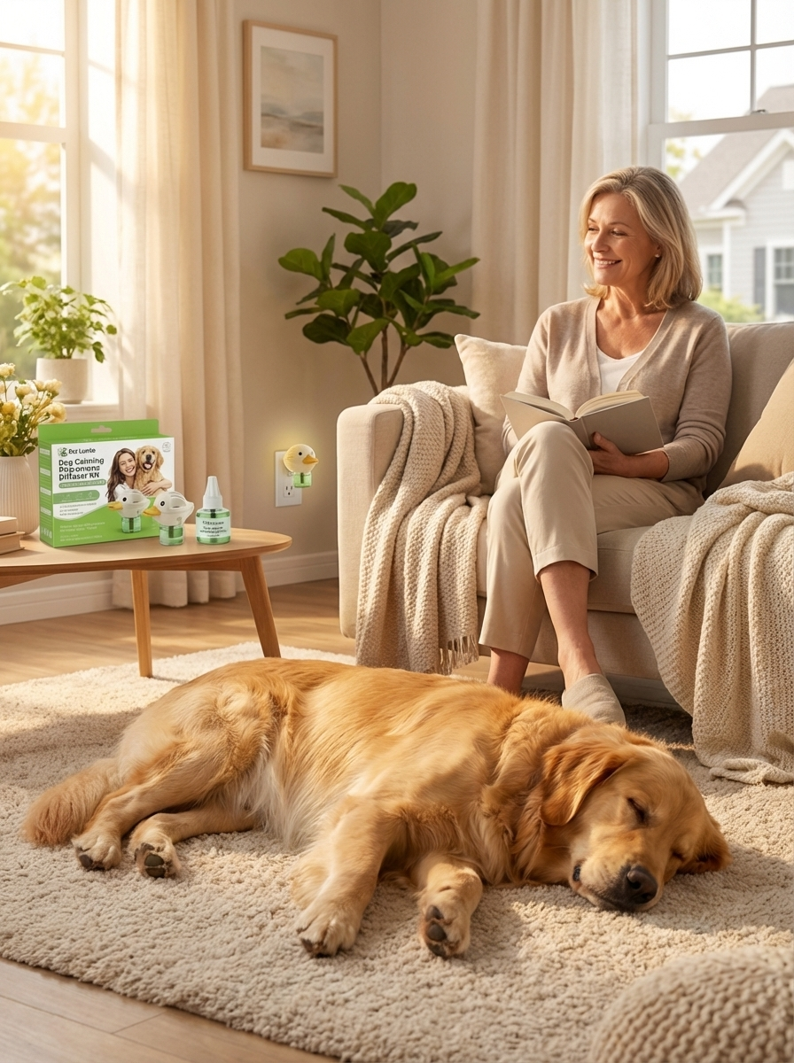 Pet Lumio Dog Calming Diffuser Kit - Starter Pack (1 Diffuser + 2 Refills, 60 Day Supply)
